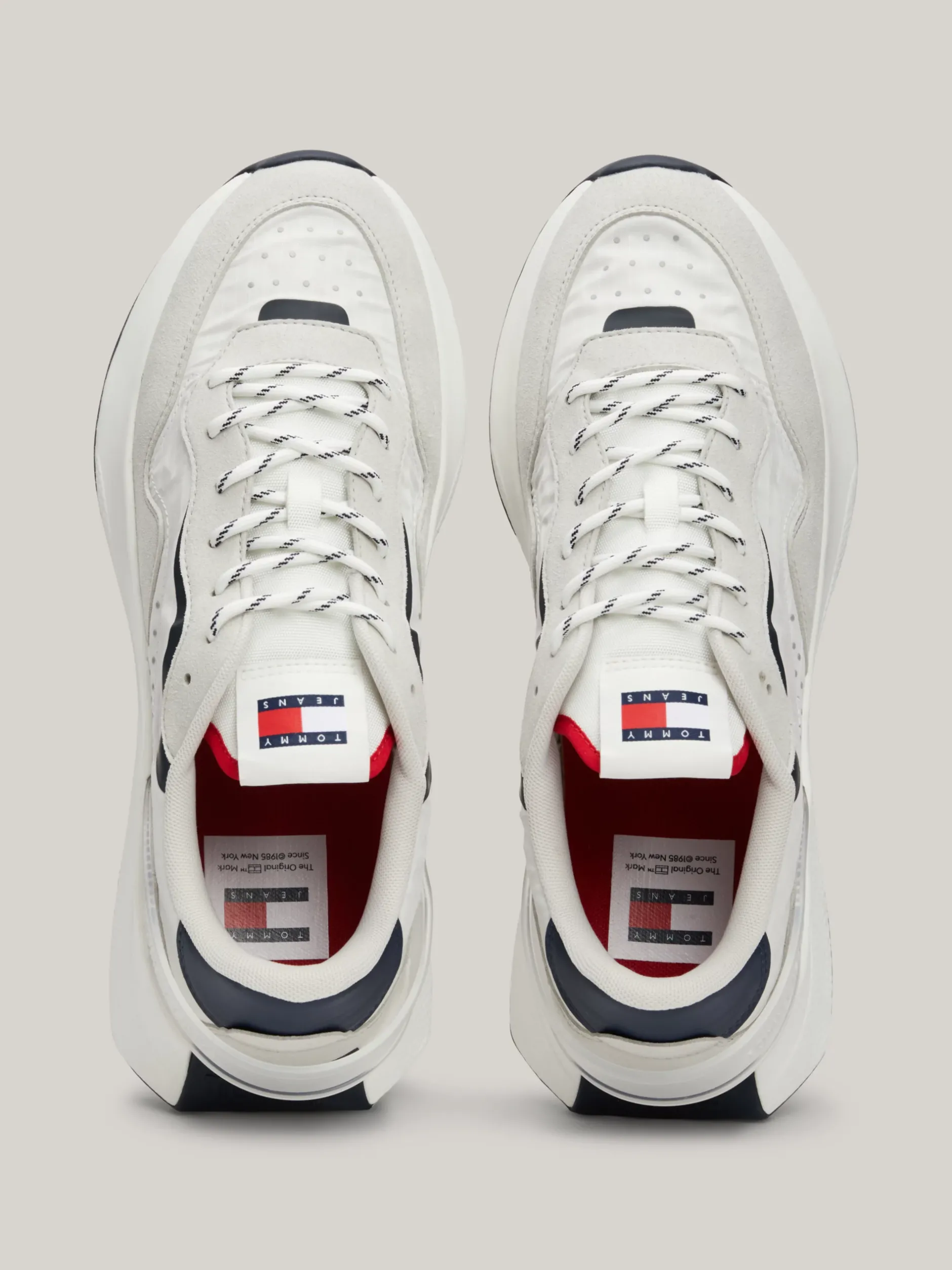 Sneakersy*Tommy Hilfiger Buty Sportowe O Mieszanej Fakturze RWB