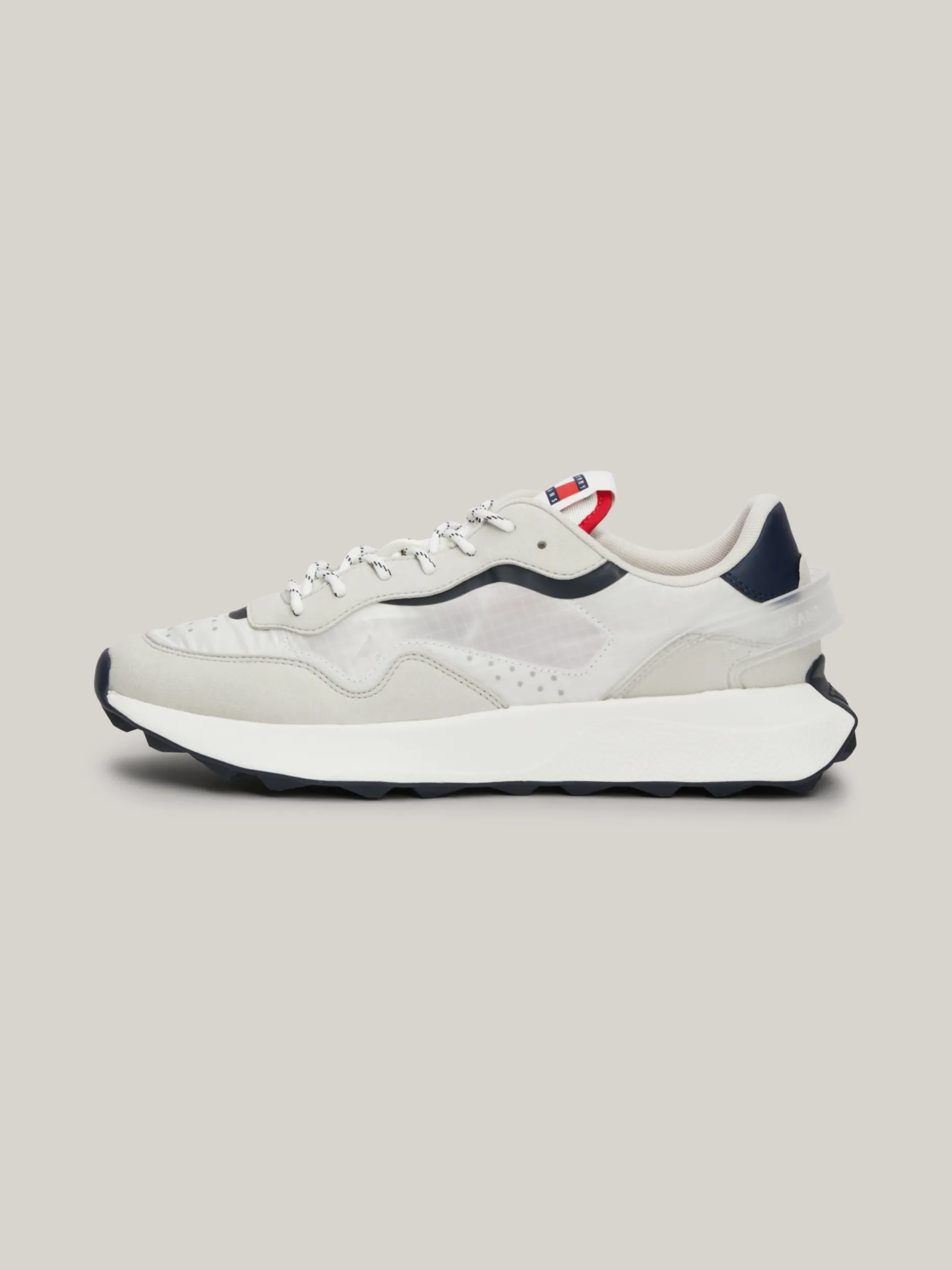 Sneakersy*Tommy Hilfiger Buty Sportowe O Mieszanej Fakturze RWB