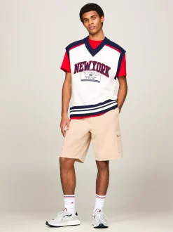 Sneakersy*Tommy Hilfiger Buty Sportowe O Mieszanej Fakturze RWB