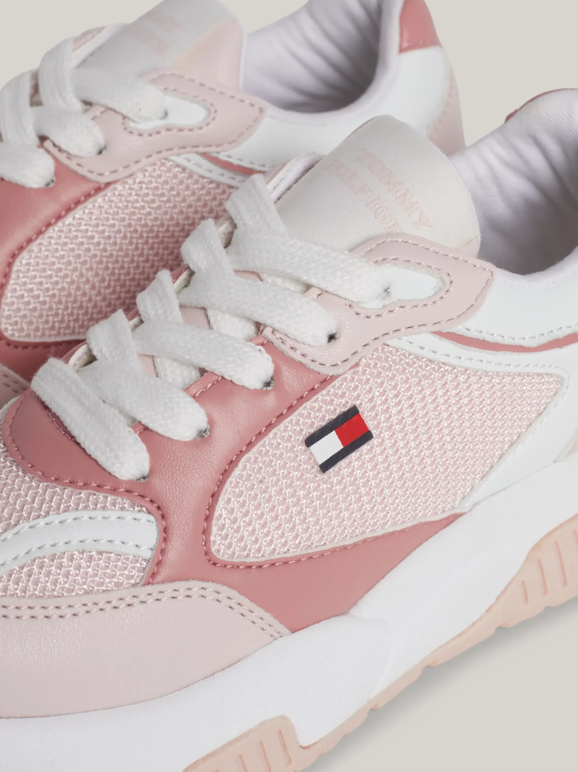 Obuwie I Akcesoria*Tommy Hilfiger Buty Sportowe Z Delikatnym Protektorem PINK/WHITE