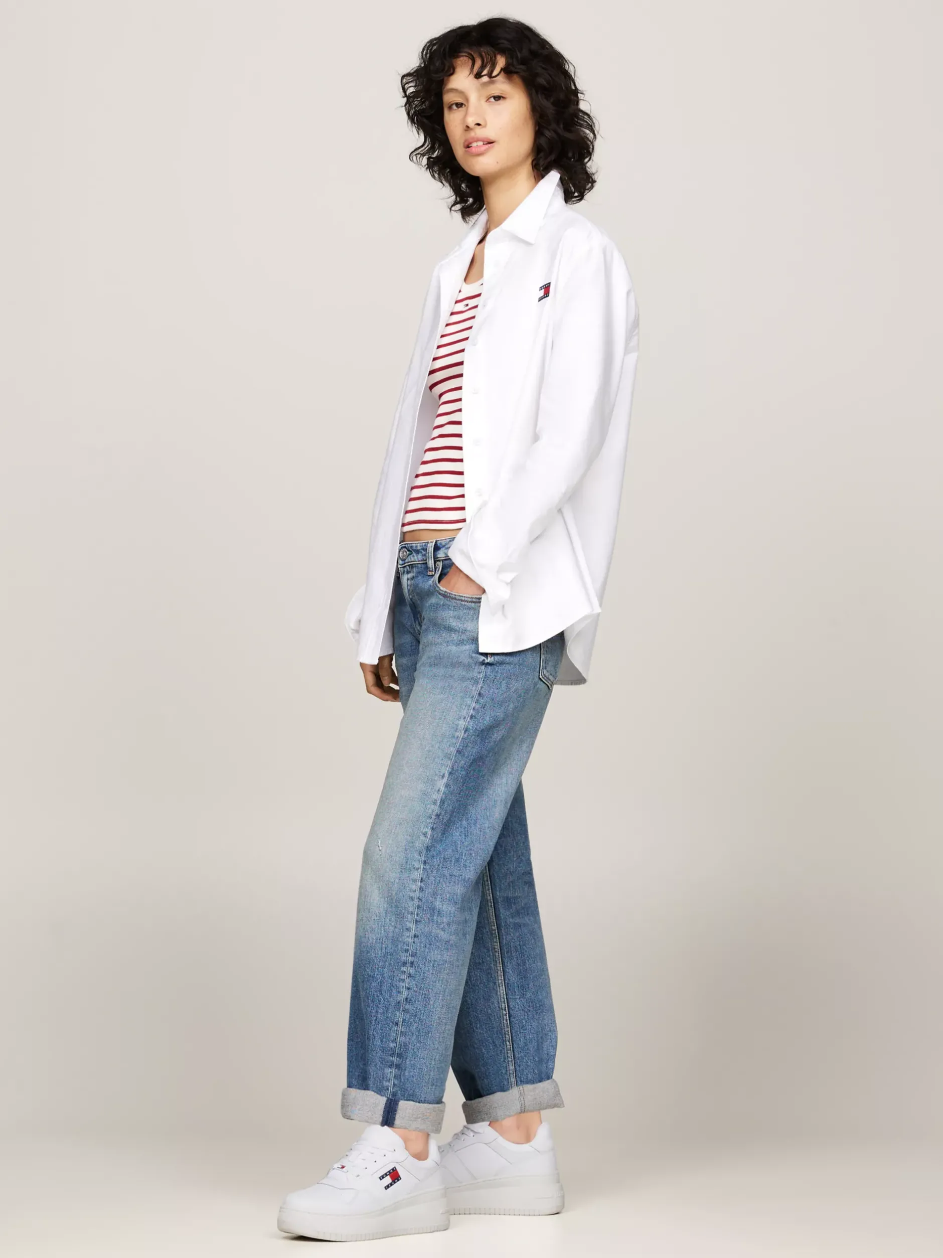 Sneakersy*Tommy Hilfiger Buty Sportowe Z Kolekcji Essential WHITE