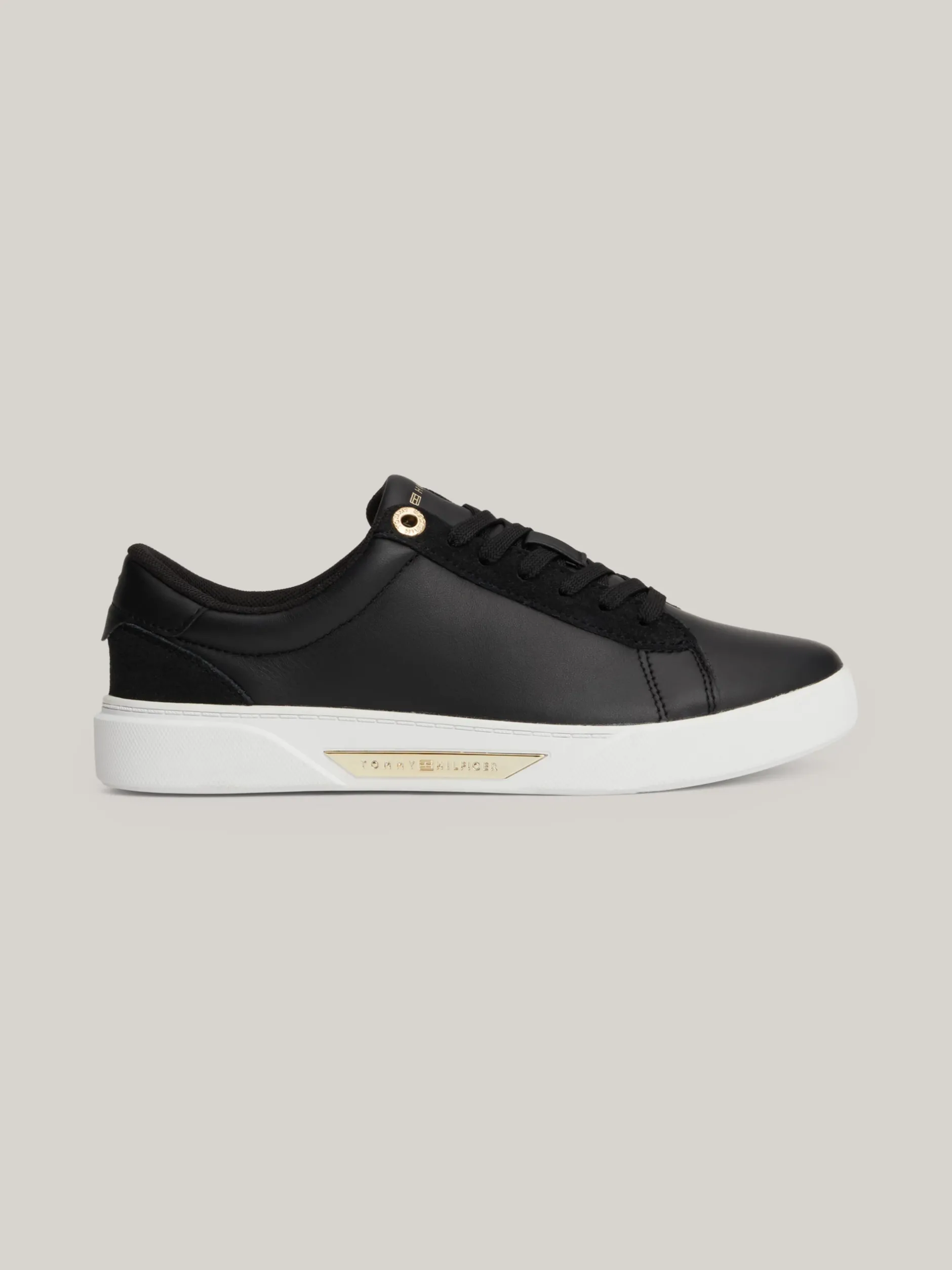 Sneakersy*Tommy Hilfiger Buty Sportowe Z Metalowymi Elementami BLACK