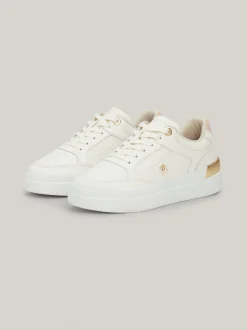 Sneakersy*Tommy Hilfiger Buty Sportowe Z Monogramem TH ANCIENT WHITE