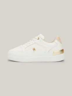 Sneakersy*Tommy Hilfiger Buty Sportowe Z Monogramem TH ANCIENT WHITE