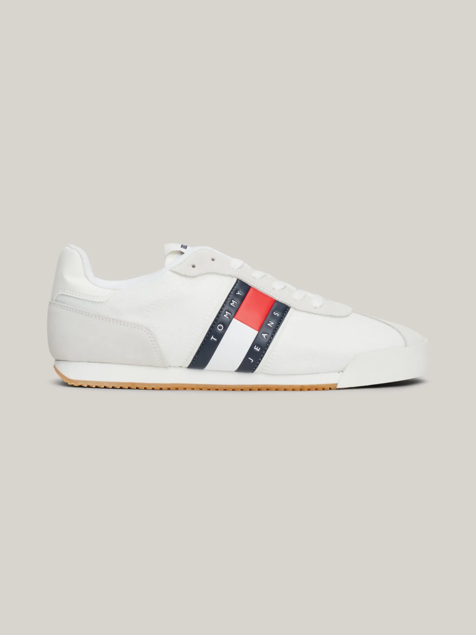 Sneakersy*Tommy Hilfiger Buty Sportowe Z Różnych Materiałów ECRU