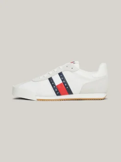 Sneakersy*Tommy Hilfiger Buty Sportowe Z Różnych Materiałów ECRU