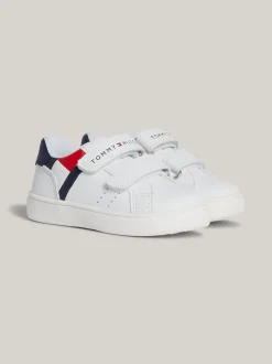 Obuwie I Akcesoria*Tommy Hilfiger Buty Sportowe Z Zapięciem Na Rzep I Flagą WHITE