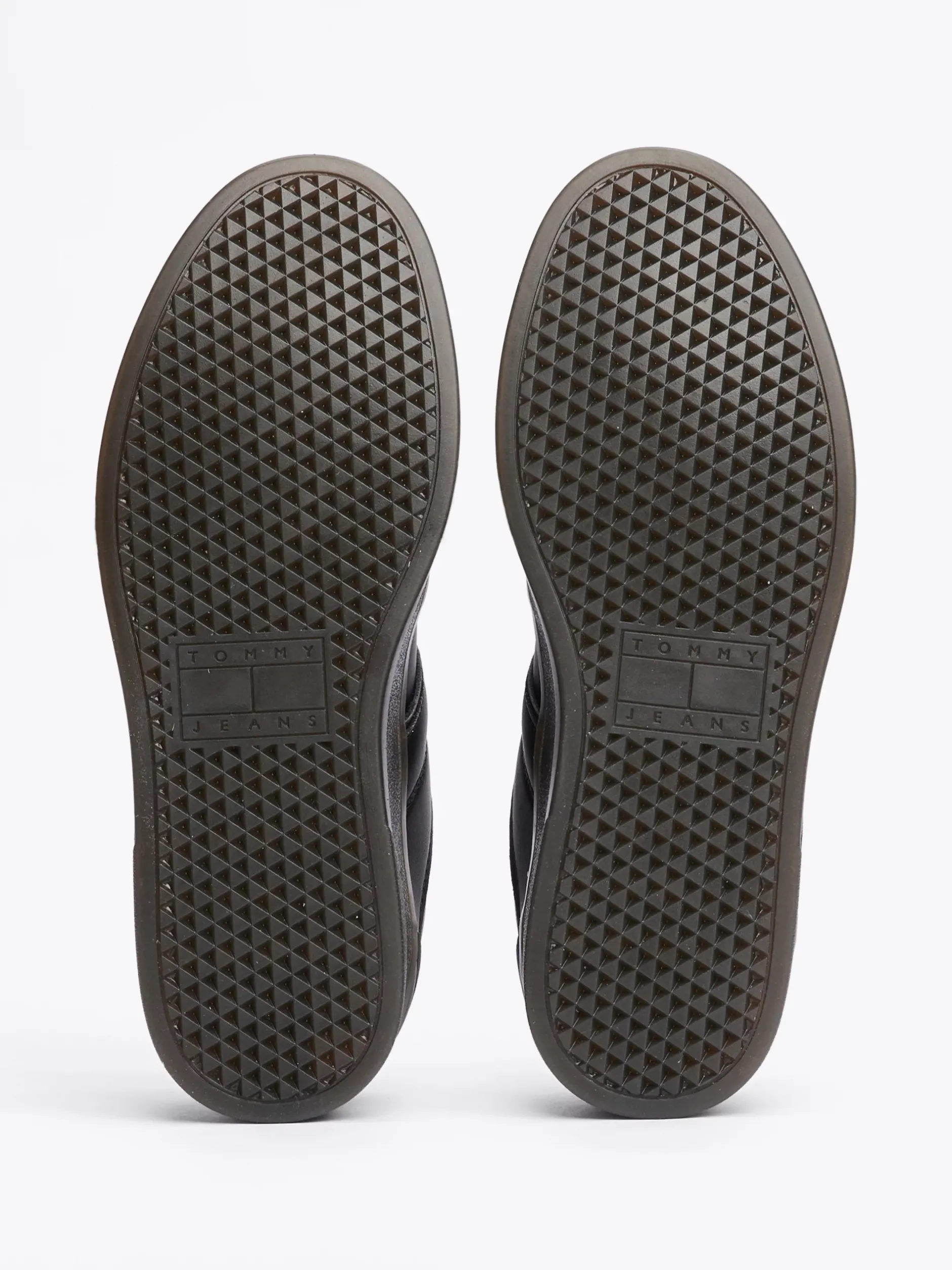 Sneakersy*Tommy Hilfiger Buty Sportowe Ze Skóry Greenwich Z Logo BLACK