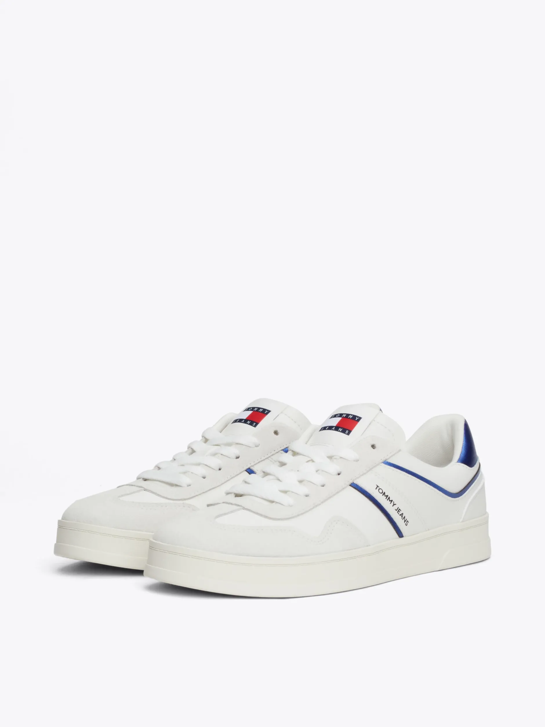 Sneakersy*Tommy Hilfiger Buty Sportowe Ze Skóry Greenwich Z Logo BRIGHT BLUE