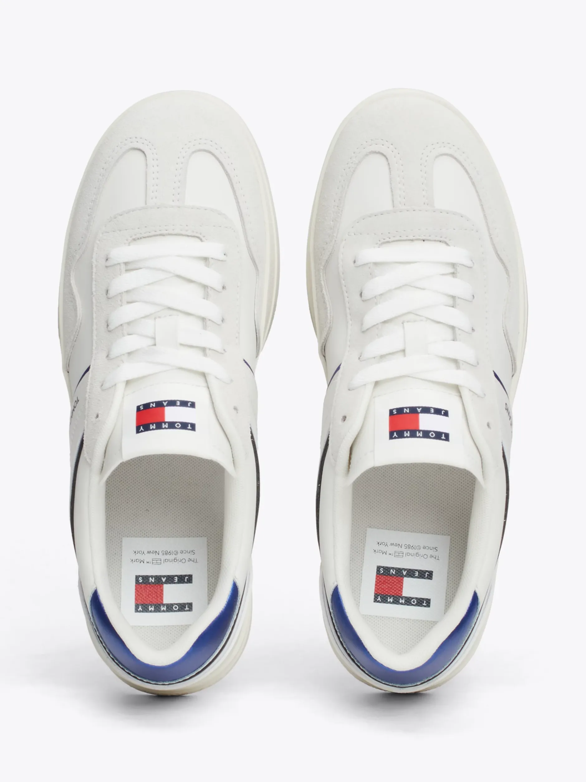 Sneakersy*Tommy Hilfiger Buty Sportowe Ze Skóry Greenwich Z Logo BRIGHT BLUE