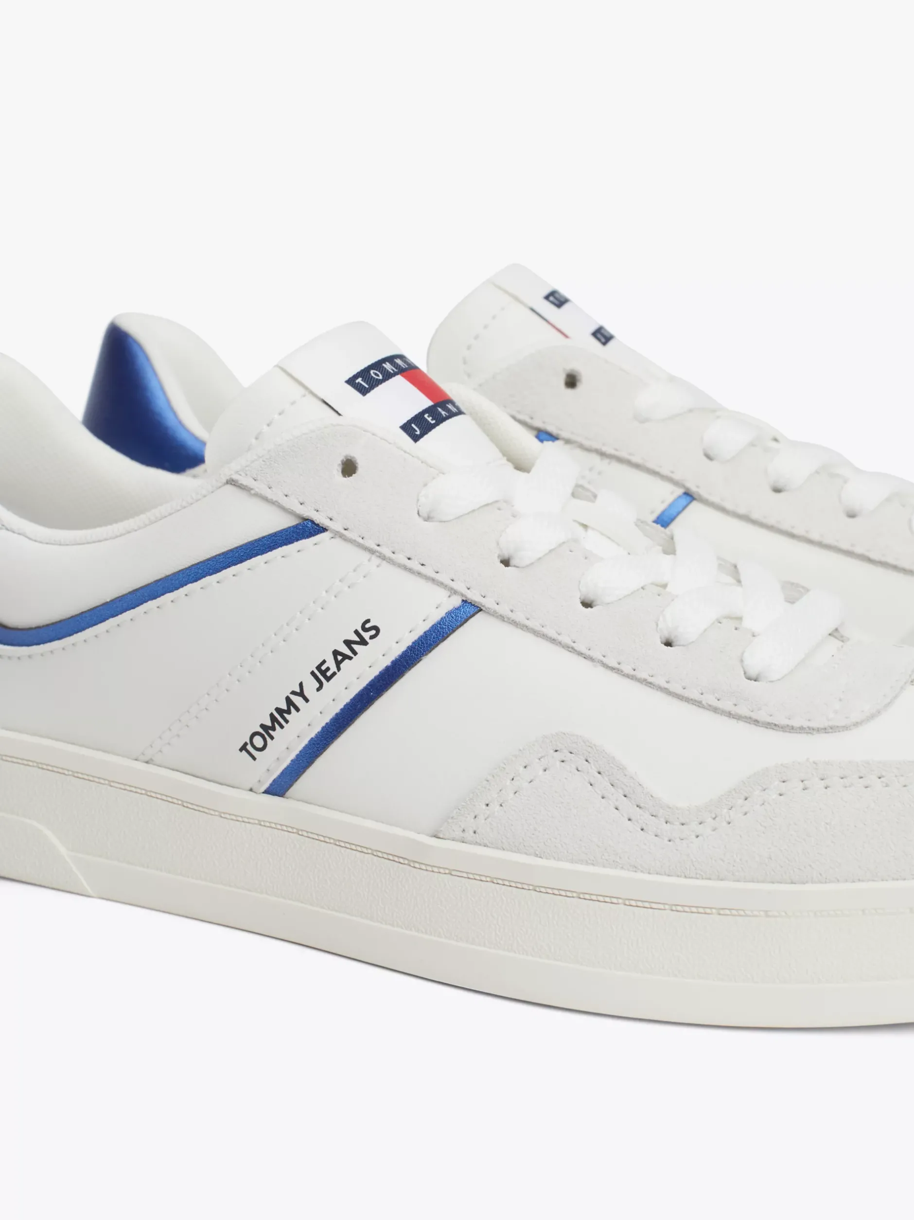 Sneakersy*Tommy Hilfiger Buty Sportowe Ze Skóry Greenwich Z Logo BRIGHT BLUE