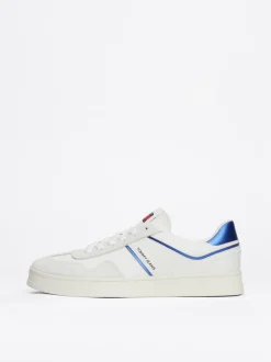 Sneakersy*Tommy Hilfiger Buty Sportowe Ze Skóry Greenwich Z Logo BRIGHT BLUE