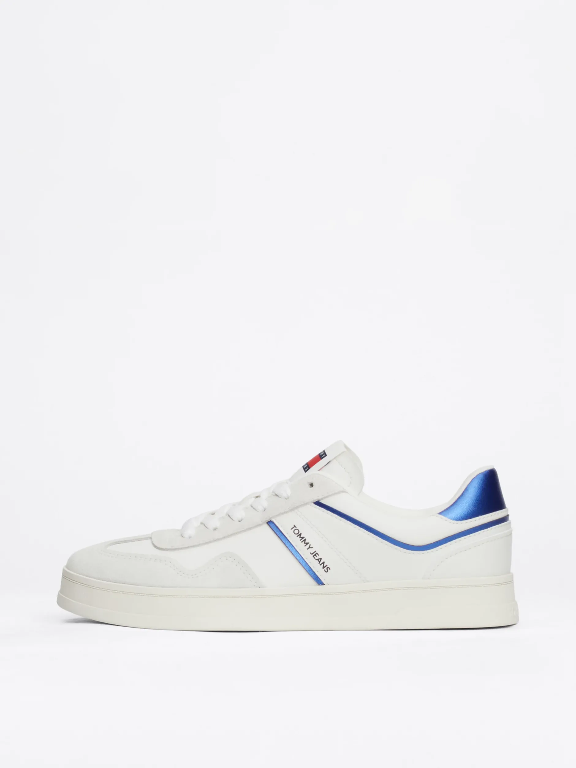 Sneakersy*Tommy Hilfiger Buty Sportowe Ze Skóry Greenwich Z Logo BRIGHT BLUE