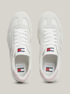 Sneakersy*Tommy Hilfiger Buty Sportowe Ze Skóry Greenwich Z Logo MISTY PINK