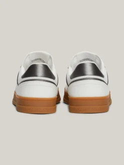 Sneakersy*Tommy Hilfiger Buty Sportowe Ze Skóry Greenwich Z Logo WARM STONE