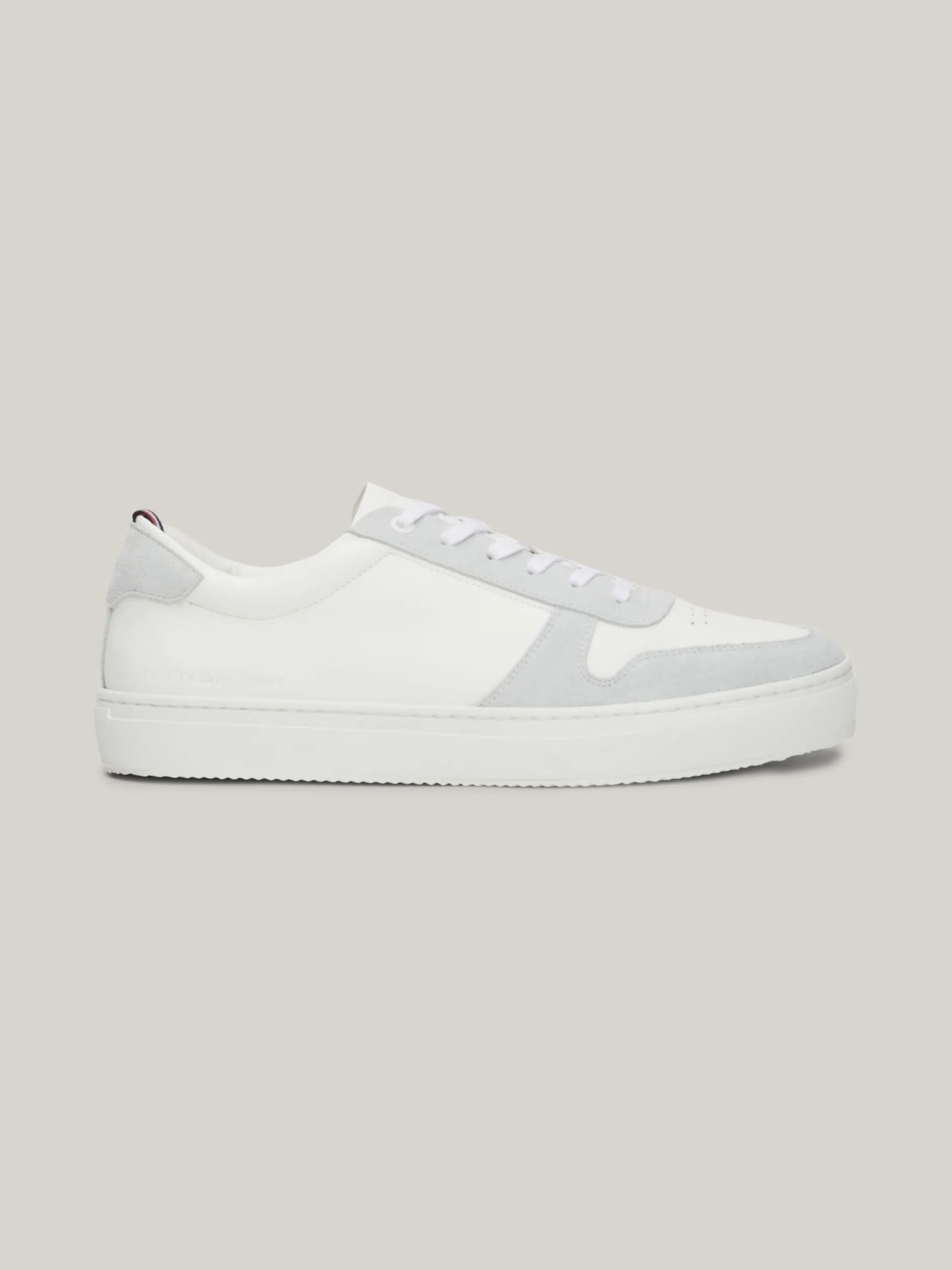 White Trainers|Sneakersy*Tommy Hilfiger Buty Sportowe Ze Skóry Premium Z Logo WHITE