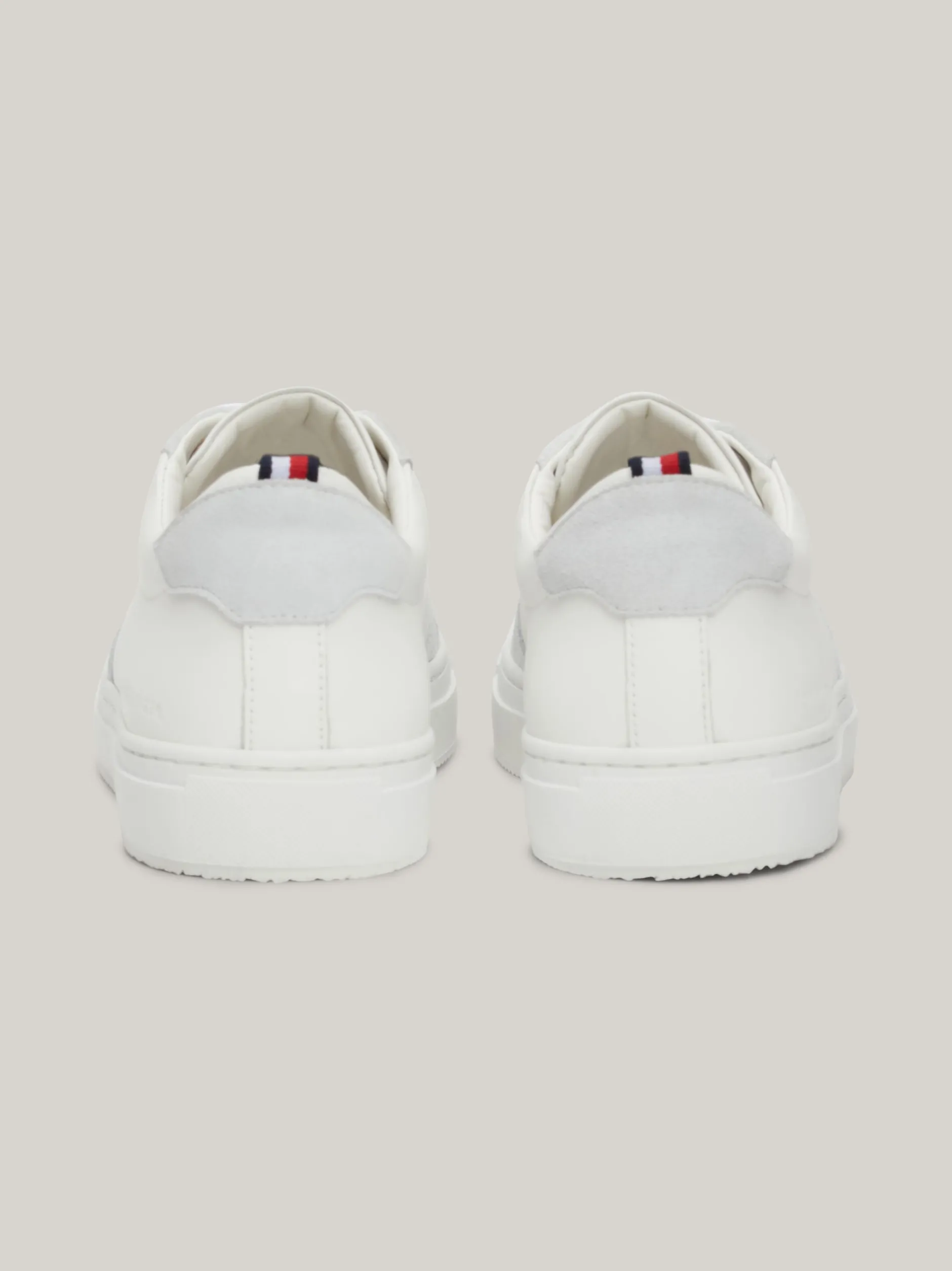 White Trainers|Sneakersy*Tommy Hilfiger Buty Sportowe Ze Skóry Premium Z Logo WHITE