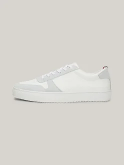 White Trainers|Sneakersy*Tommy Hilfiger Buty Sportowe Ze Skóry Premium Z Logo WHITE