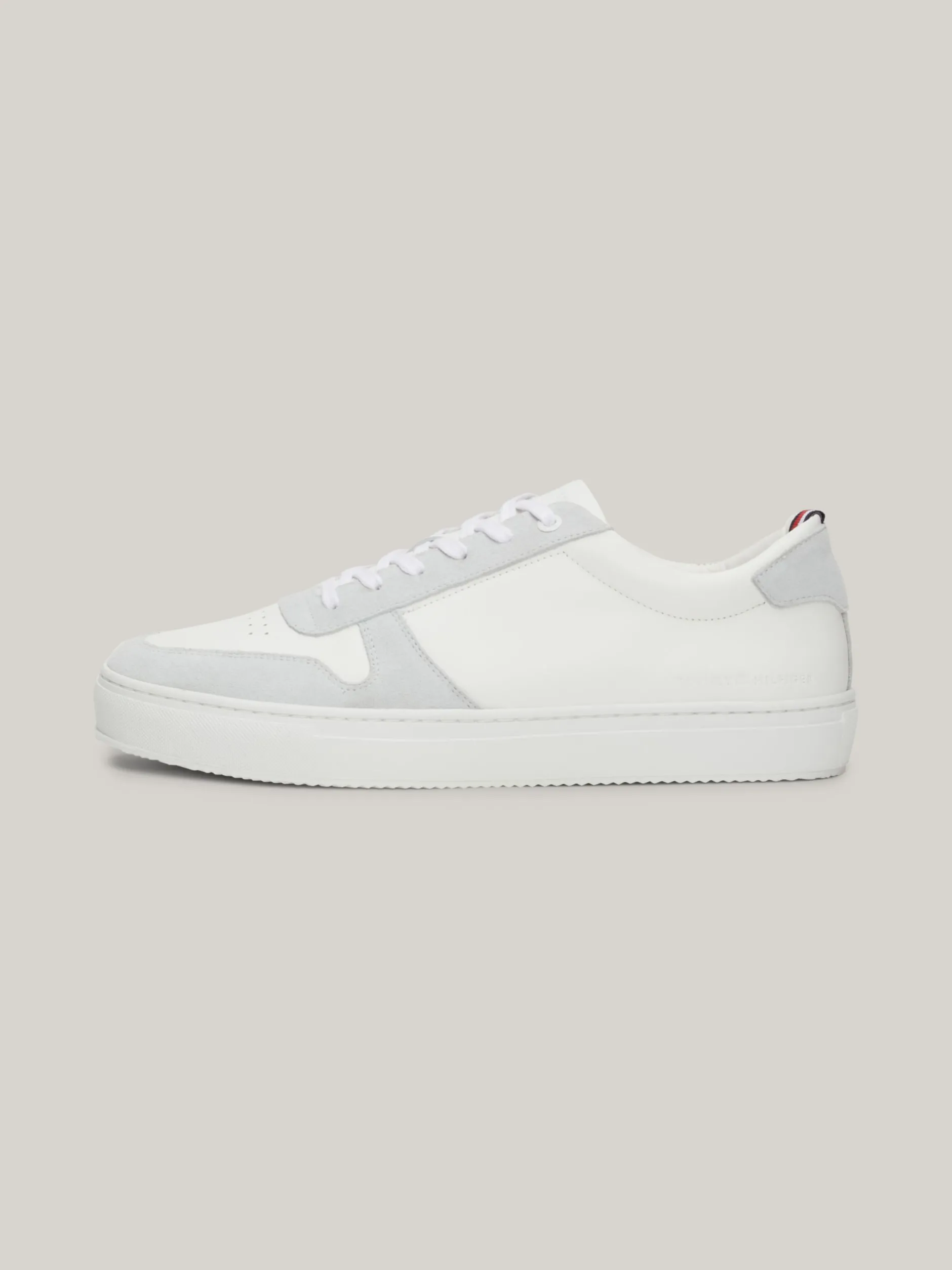 White Trainers|Sneakersy*Tommy Hilfiger Buty Sportowe Ze Skóry Premium Z Logo WHITE