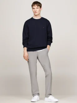 Spodnie*Tommy Hilfiger Chinosy Denton Z Materiału Pochłaniającego Wilgoć HYDROGEN GREY
