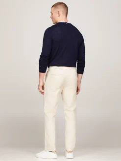 Spodnie*Tommy Hilfiger Chinosy Denton Z Prostymi Nogawkami CLASSIC BEIGE