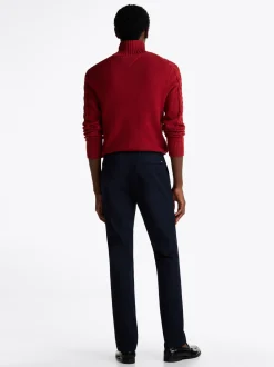 Spodnie*Tommy Hilfiger Chinosy Denton Z Prostymi Nogawkami DESERT SKY