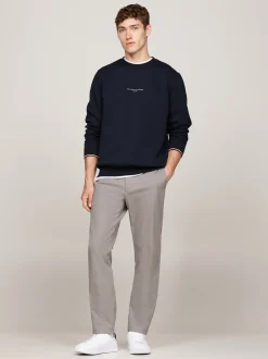 Spodnie*Tommy Hilfiger Chinosy Denton Z Prostymi Nogawkami HYDROGEN GREY