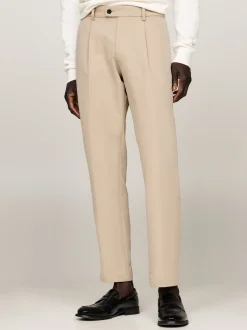 Spodnie*Tommy Hilfiger Chinosy Denton Z Prostymi Nogawkami BATIQUE KHAKI