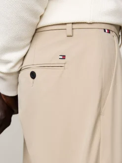 Spodnie*Tommy Hilfiger Chinosy Denton Z Prostymi Nogawkami BATIQUE KHAKI