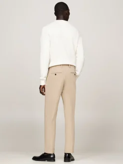 Spodnie*Tommy Hilfiger Chinosy Denton Z Prostymi Nogawkami BATIQUE KHAKI