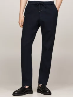 Spodnie*Tommy Hilfiger Chinosy Farbowane Po Uszyciu DESERT SKY