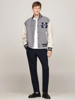Spodnie*Tommy Hilfiger Chinosy Farbowane Po Uszyciu DESERT SKY