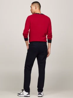 Spodnie*Tommy Hilfiger Chinosy Harlem Ze Zwężanymi Nogawkami DESERT SKY