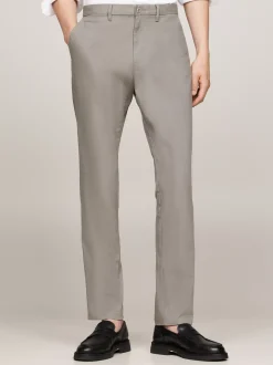 Spodnie*Tommy Hilfiger Chinosy Harlem Ze Zwężanymi Nogawkami HYDROGEN GREY