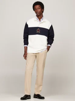 Spodnie*Tommy Hilfiger Chinosy Harlem Ze Zwężanymi Nogawkami BATIQUE KHAKI