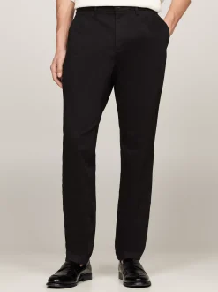 Spodnie*Tommy Hilfiger Chinosy Harlem Ze Zwężanymi Nogawkami BLACK
