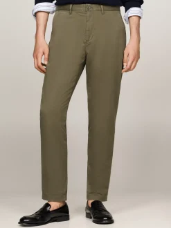 Spodnie*Tommy Hilfiger Chinosy Harlem Ze Zwężanymi Nogawkami ARMY GREEN