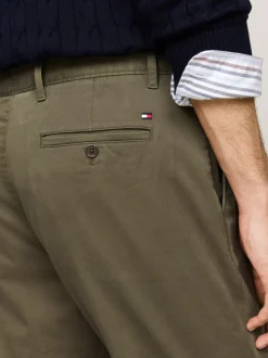 Spodnie*Tommy Hilfiger Chinosy Harlem Ze Zwężanymi Nogawkami ARMY GREEN