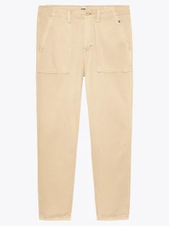 Spodnie*Tommy Hilfiger Chinosy Isaac Z Płótna GENTLE GOLD