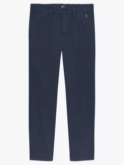 Spodnie*Tommy Hilfiger Chinosy Ryan Z Diagonalu DARK NIGHT NAVY