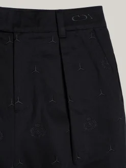 Spodnie*Tommy Hilfiger Chinosy Tommy X Mercedes F1 X CR BLACK