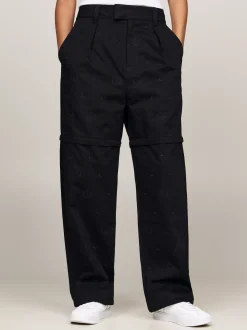 Spodnie*Tommy Hilfiger Chinosy Tommy X Mercedes F1 X CR BLACK