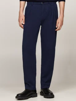 Spodnie*Tommy Hilfiger Chinosy Ze Zwężanymi Nogawkami DESERT SKY