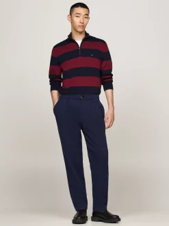 Spodnie*Tommy Hilfiger Chinosy Ze Zwężanymi Nogawkami DESERT SKY