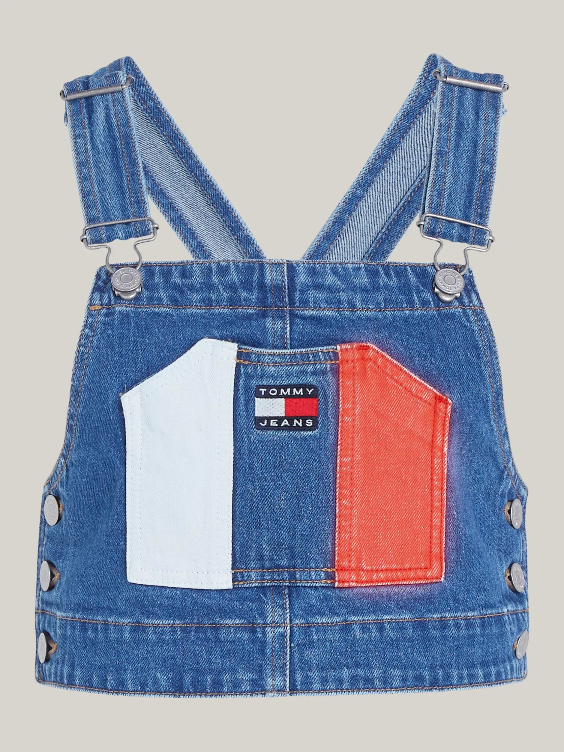 T-Shirty*Tommy Hilfiger Crop Top Archive O Kroju Ogrodniczek DENIM MEDIUM