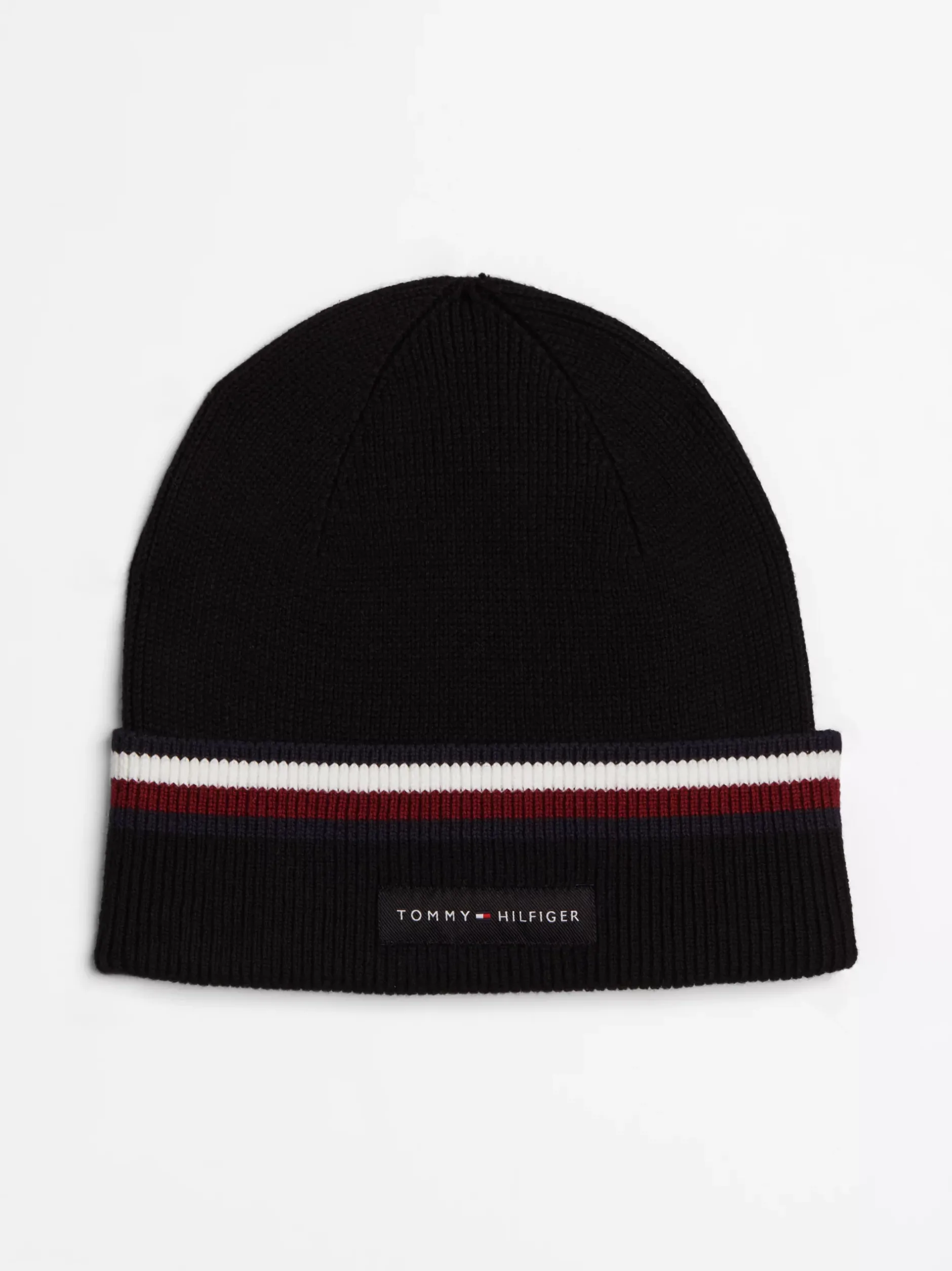 Czapki|Czapki I Szaliki*Tommy Hilfiger Czapka Beanie Corporate Z Tasiemką BLACK