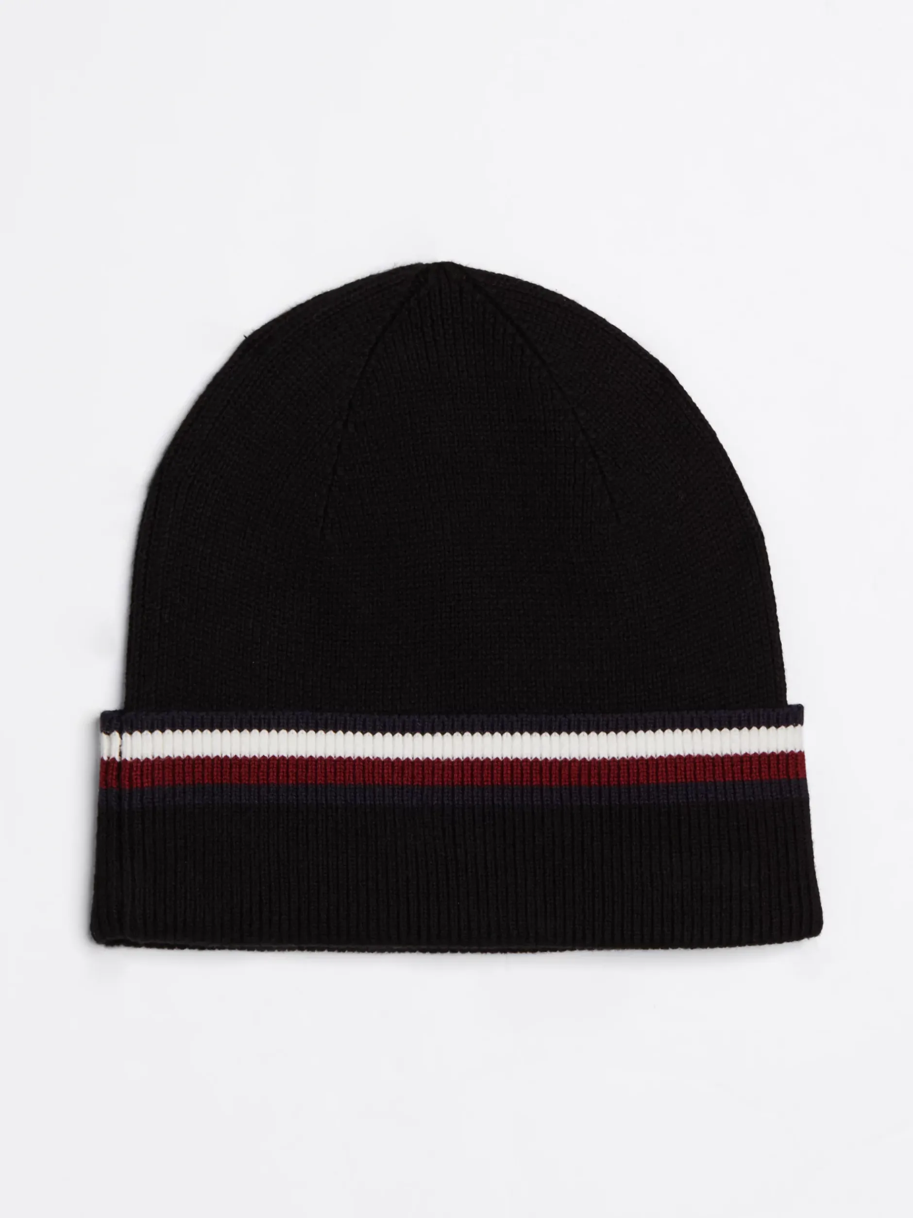 Czapki|Czapki I Szaliki*Tommy Hilfiger Czapka Beanie Corporate Z Tasiemką BLACK