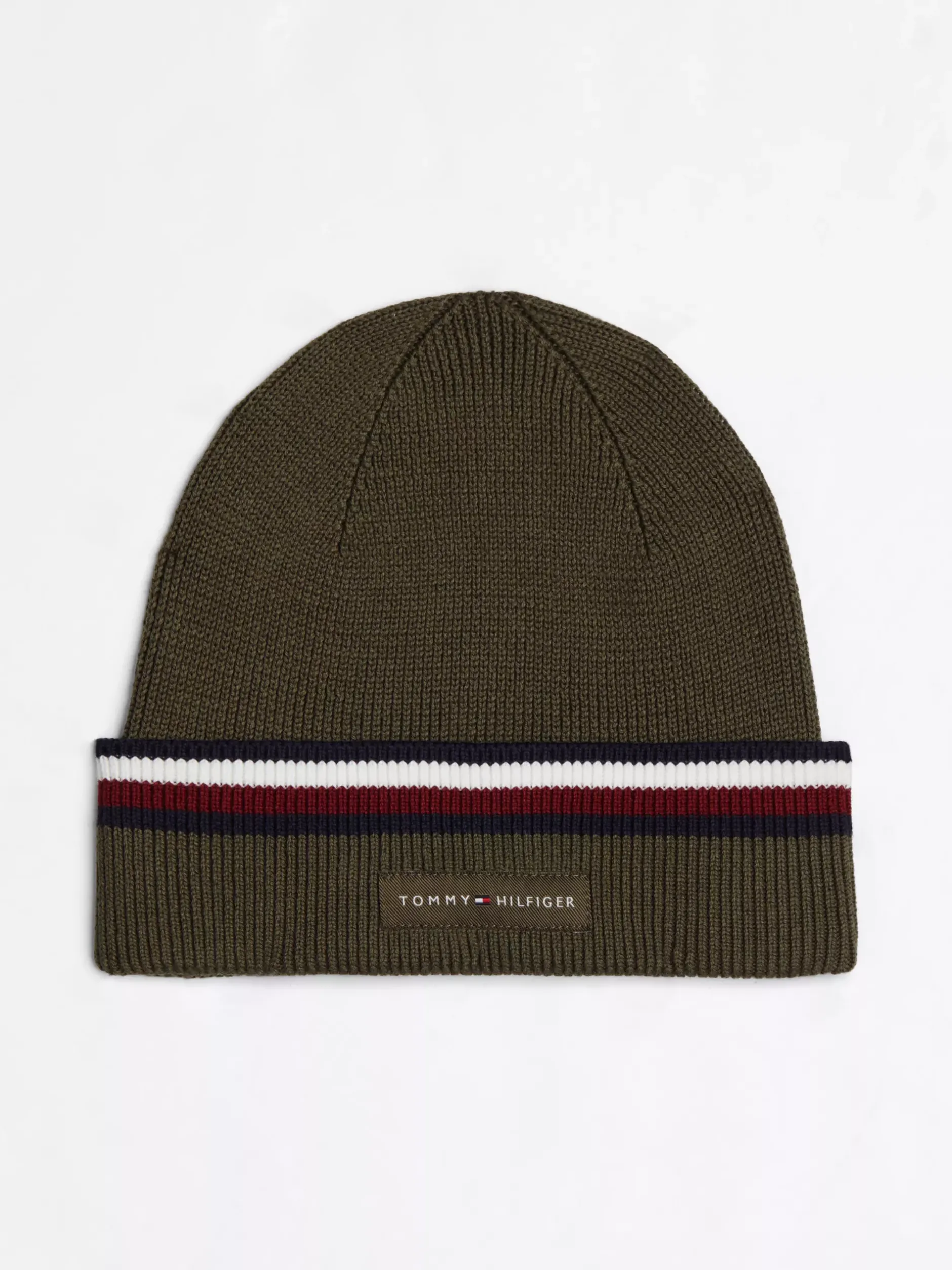 Czapki|Czapki I Szaliki*Tommy Hilfiger Czapka Beanie Corporate Z Tasiemką ARMY GREEN