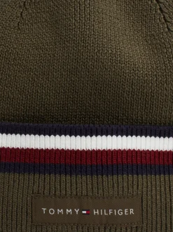Czapki|Czapki I Szaliki*Tommy Hilfiger Czapka Beanie Corporate Z Tasiemką ARMY GREEN