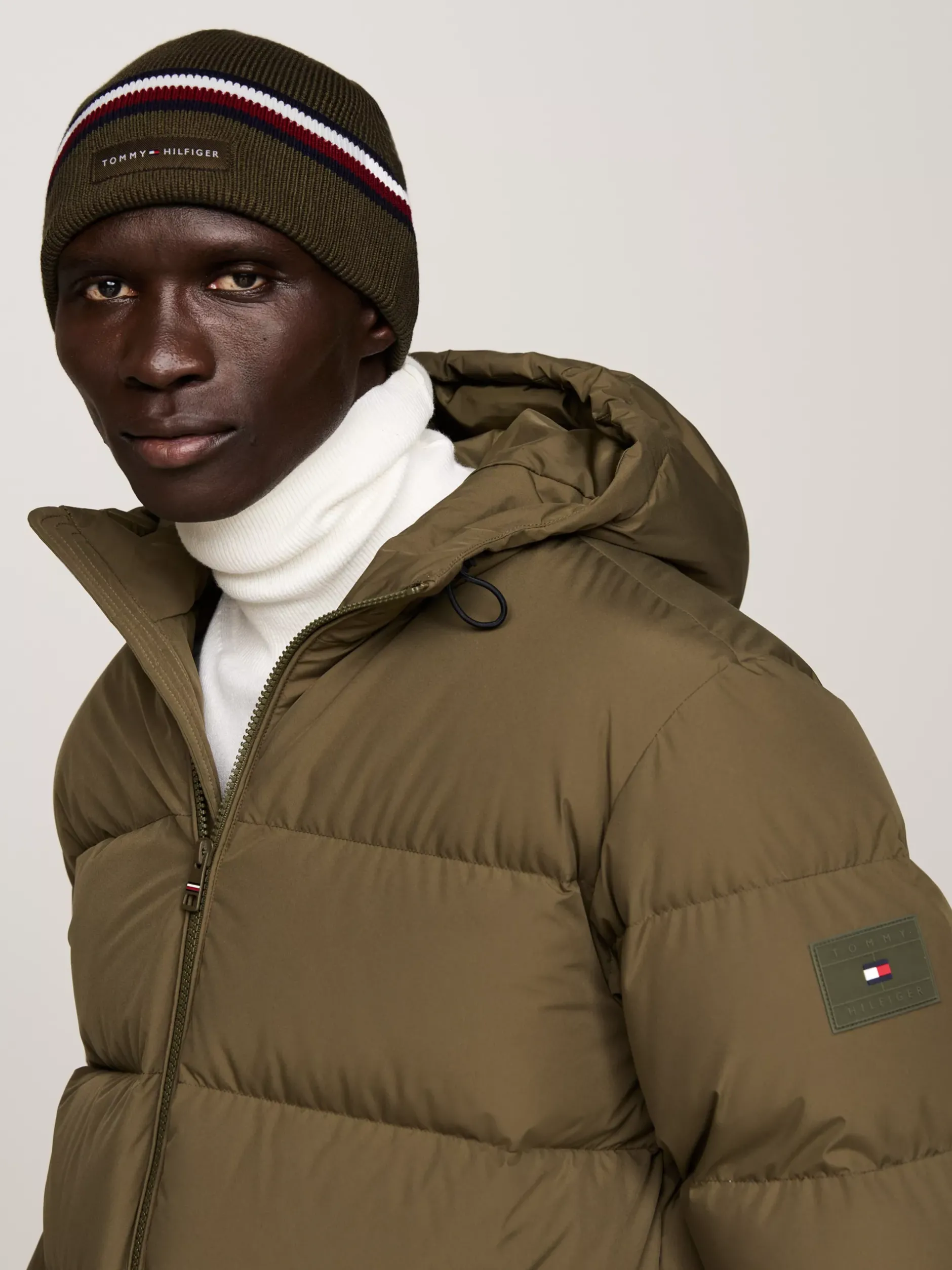 Czapki|Czapki I Szaliki*Tommy Hilfiger Czapka Beanie Corporate Z Tasiemką ARMY GREEN